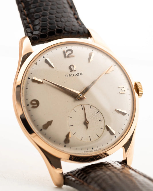 Omega Dress 18k Rose Teardrop 1947