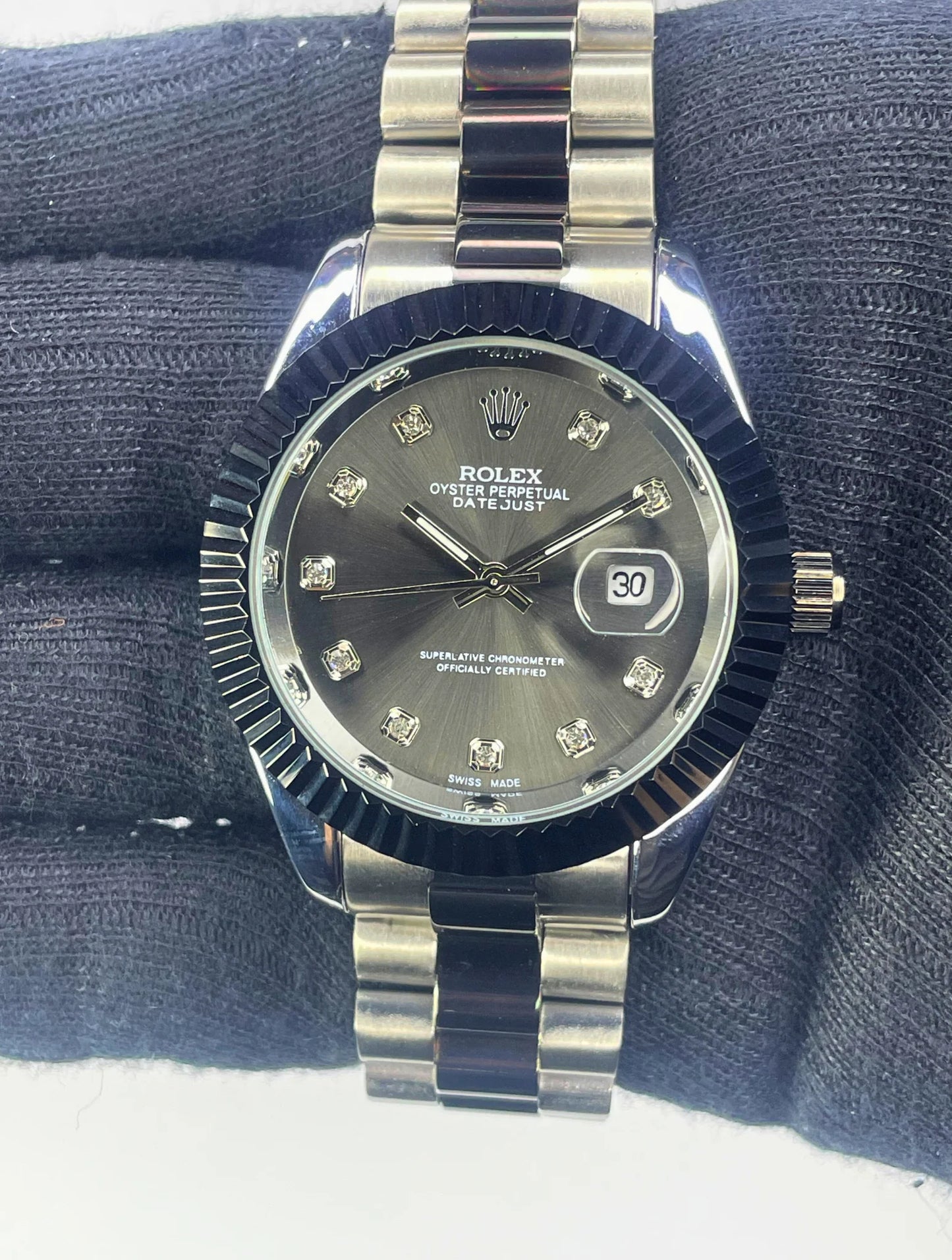 Rolex Datejust 41 – Slate Dial & Diamond-Set Jubilee Edition