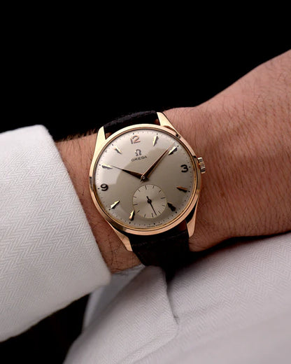 Omega Dress 18k Rose Teardrop 1947
