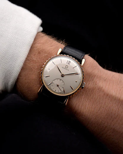Omega Dress 18k Rose Teardrop 1947