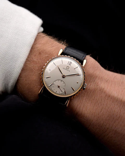 Omega Dress 18k Rose Teardrop 1947