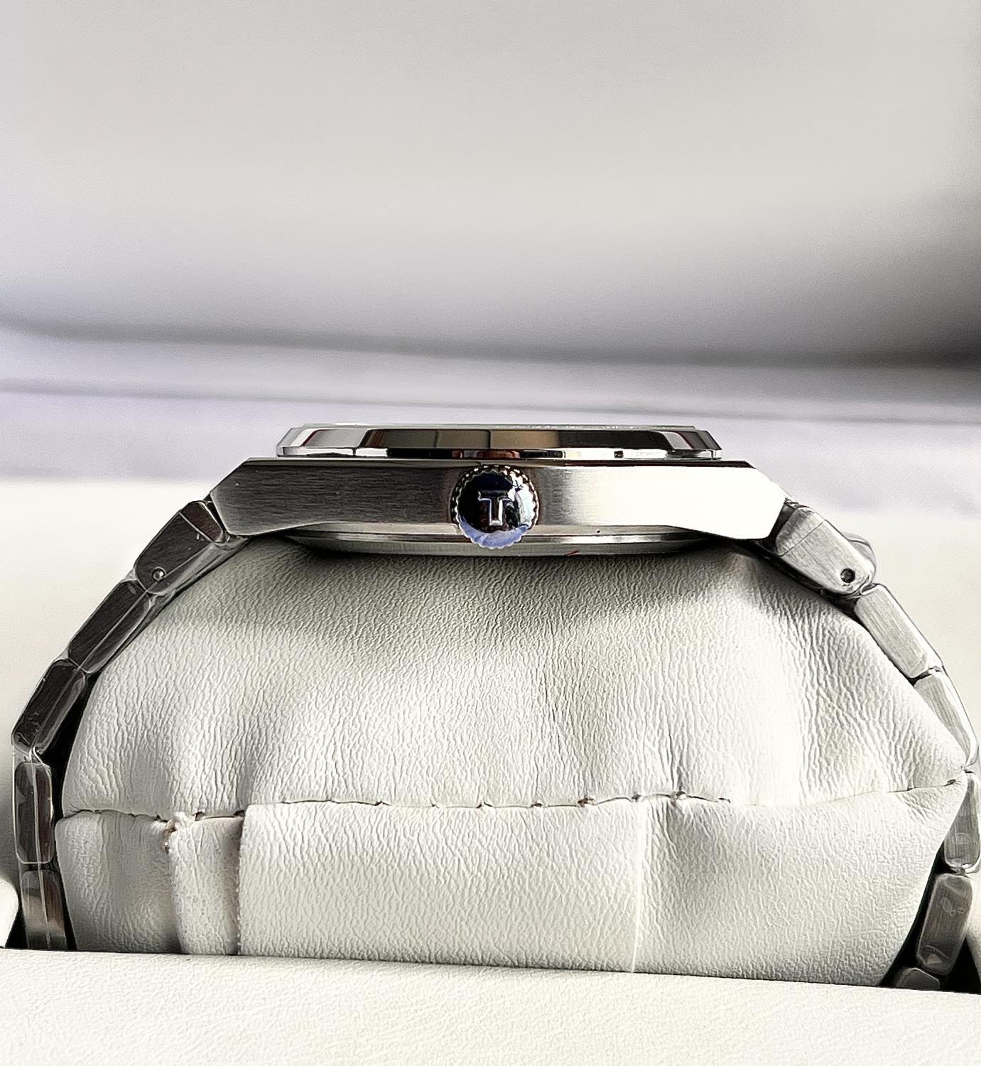TISSOT PRX QUARTZ BLUE DIAL WATCH