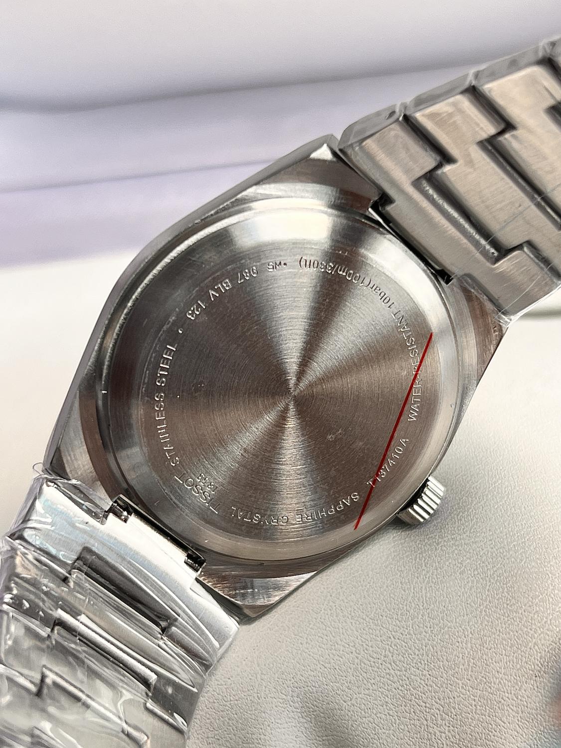 TISSOT PRX QUARTZ BLUE DIAL WATCH